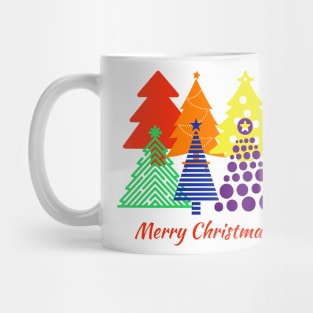 Merry Christmas - rainbow design Mug